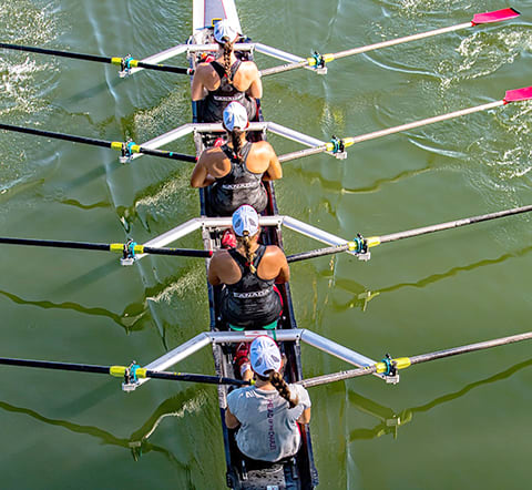 image of a rowing team